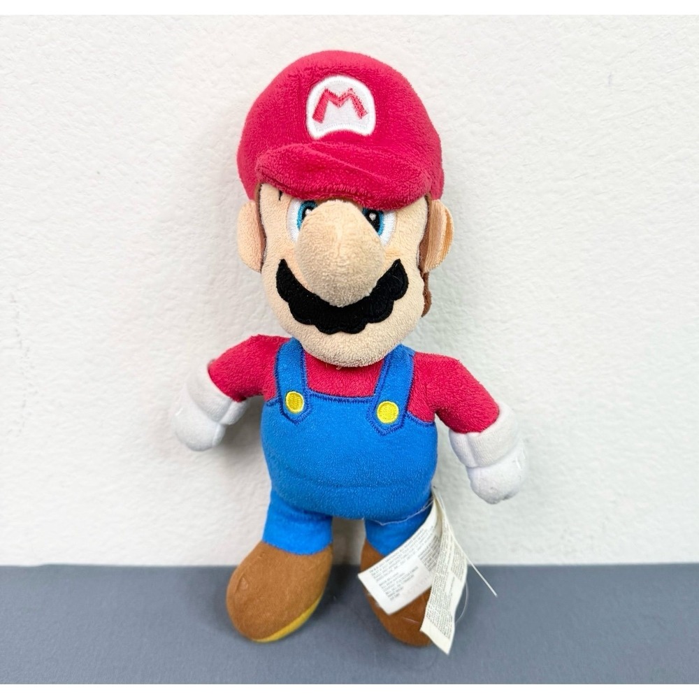 Super Mario Bros Plush Mario Doll Stuffed Toy 2021 Nintendo 9"